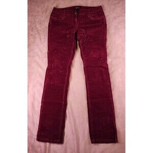 White House Black Market Women's Size 4 Burgundy Corduroy Pants